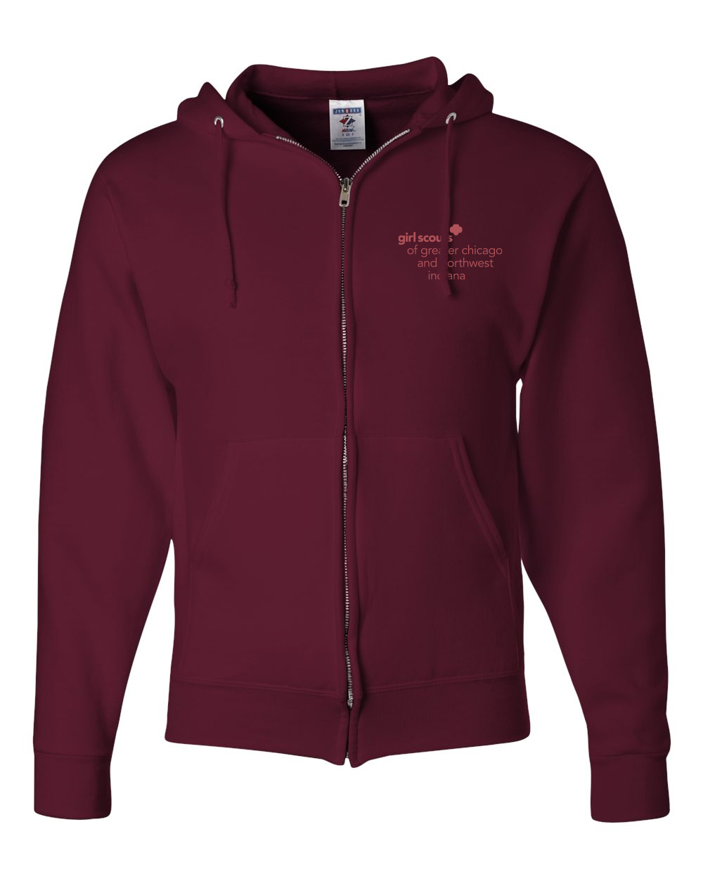 GCNWI 3 C’s Maroon Zip Sweatshirt